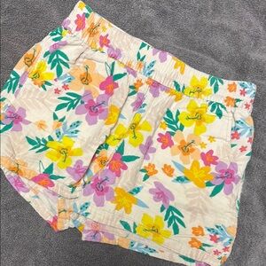 Girls Super Soft Floral Shorts